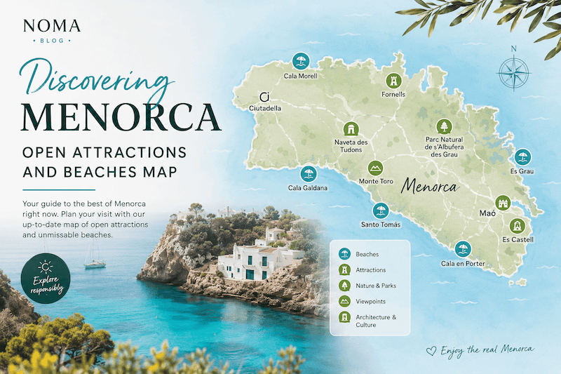 Scoprire Menorca: Mappa delle Attrazioni e delle Spiagge Aperte