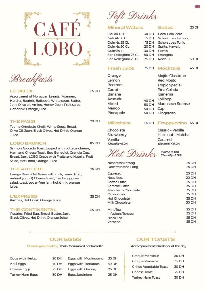 Lobo Café Puerto Madero — menu page 4
