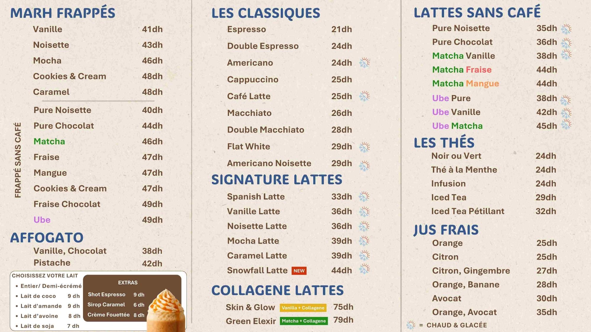 MARH Coffee Roasters — menu page 1