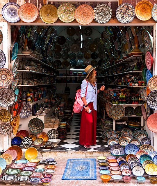 Handmade pottery and decorative lanterns