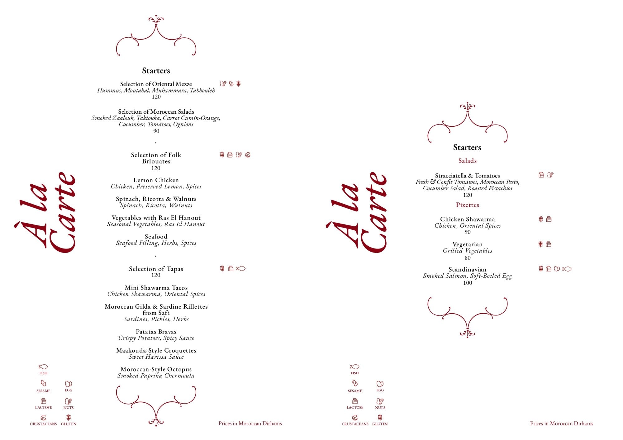 FOLK MARRAKECH — menu page 3