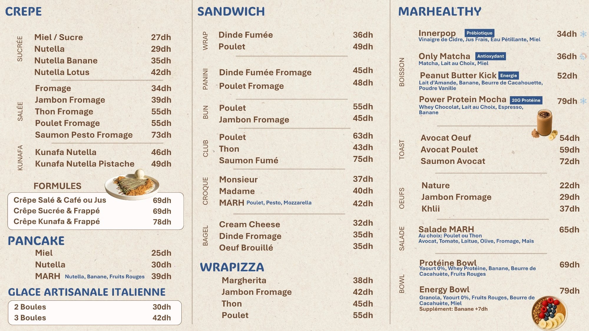 MARH Coffee Roasters — menu page 3