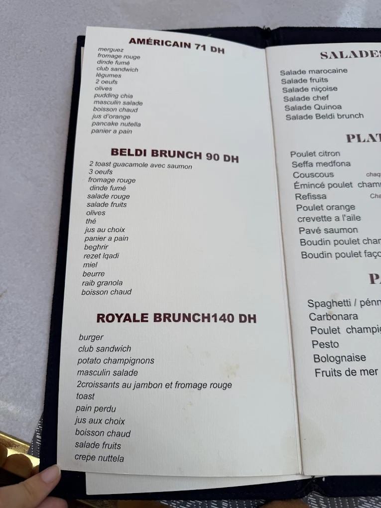 BELDI BRUNCH — menu page 3