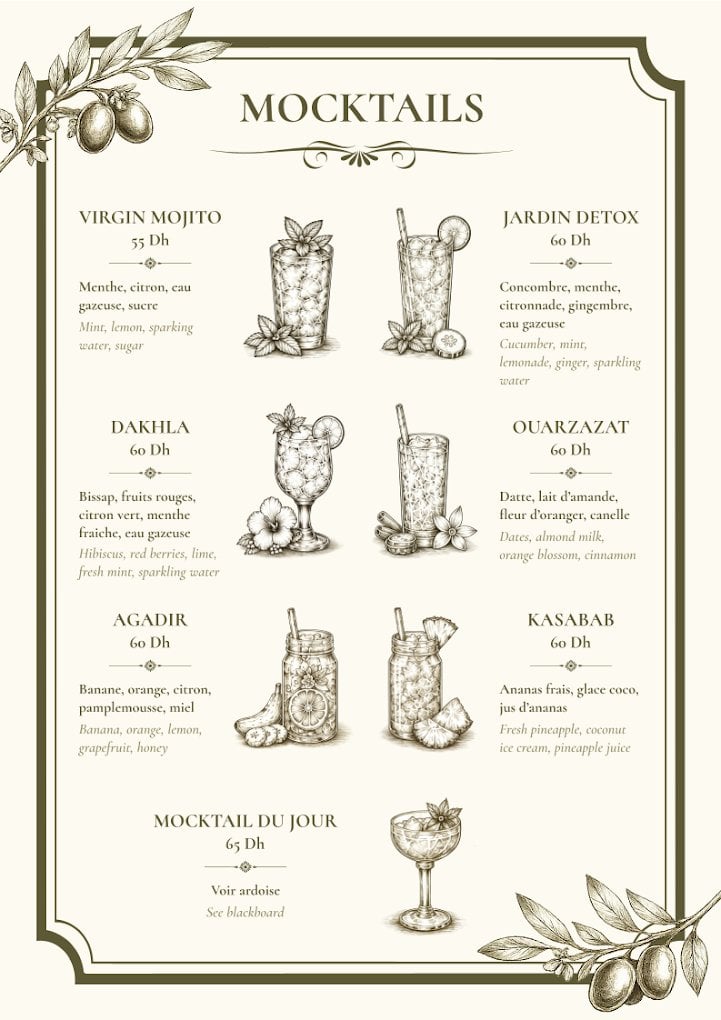 La Kouzina — menu page 1