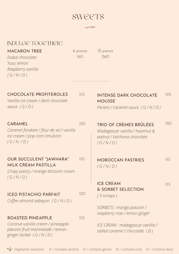 Comptoir Darna — menu page 1