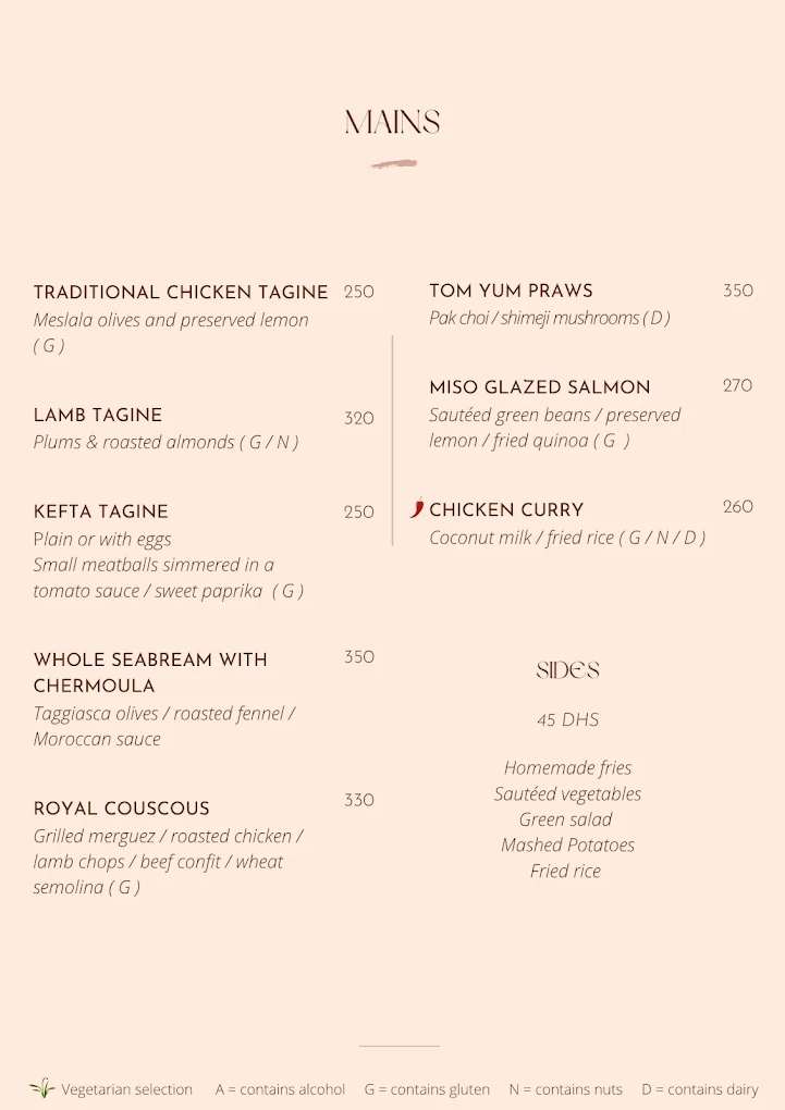 Comptoir Darna — menu page 4